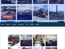 Tablet Screenshot of pioneerconstructioncoinc.com